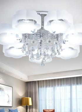 客厅灯简约代LE气tb-39787D吸顶灯卧现室灯温馨浪漫水晶灯灯圆形