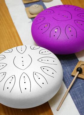 Rati成ug空灵鼓1寸11音无2忧空灵鼓鼓钢13舌鼓人儿童初学打击乐器