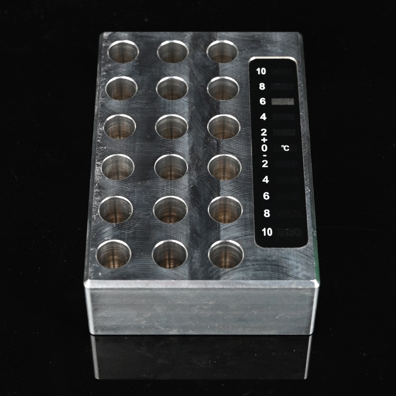 低温配液模块厂家0.2-15ml冻存架铝块4孔8孔24孔预冷铝制冰盒