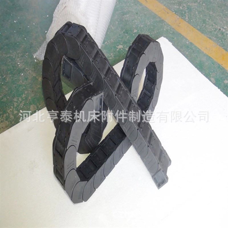 工程塑料拖链 全黑桥式尼龙拖链 似igus电缆拖链坦克链型号全质保