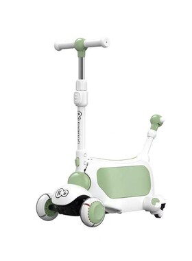 KKBox儿童滑板车1-6岁溜溜车三合一踏板车可坐可推滑滑车墩墩车