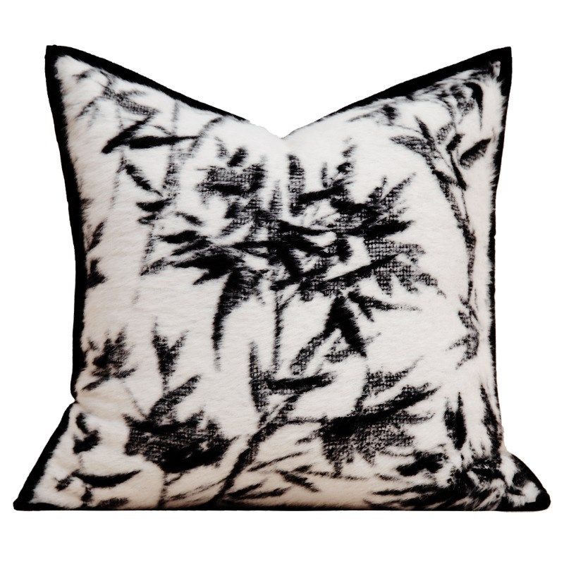 中古风色织柔软仿貂毛抱枕复古国风竹子靠枕样板间客厅沙发靠垫套,居家布艺,靠垫/抱枕,淘宝优惠券,粉丝福利购,淘宝优惠卷