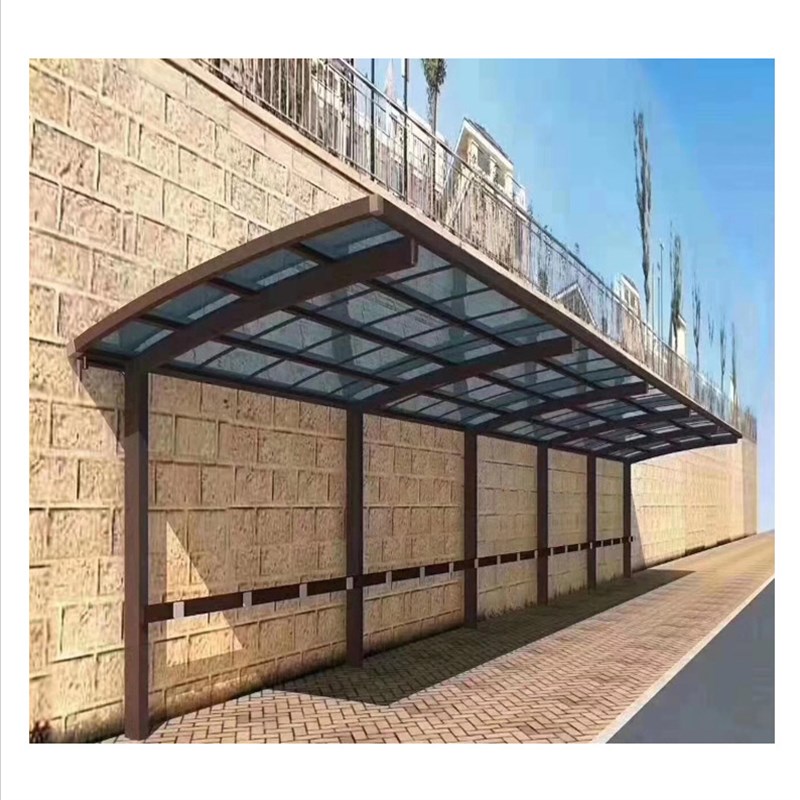 铝合金窗棚雨棚户外露台阳台耐力板静音防雨别墅遮阳顶棚厂家供应