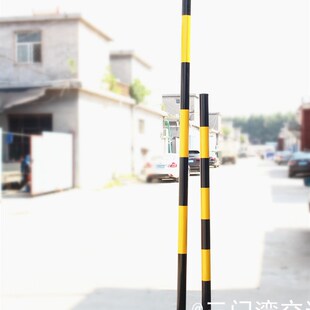 立杆2米3米加厚钢管法兰杆立柱警示柱防撞柱道路防护铁立柱