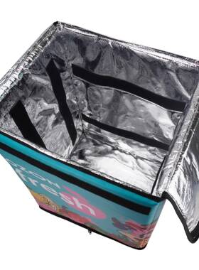 热销97LHSD-0242大容量手保温棉冷藏外卖箱外卖保温箱加送厚骑配