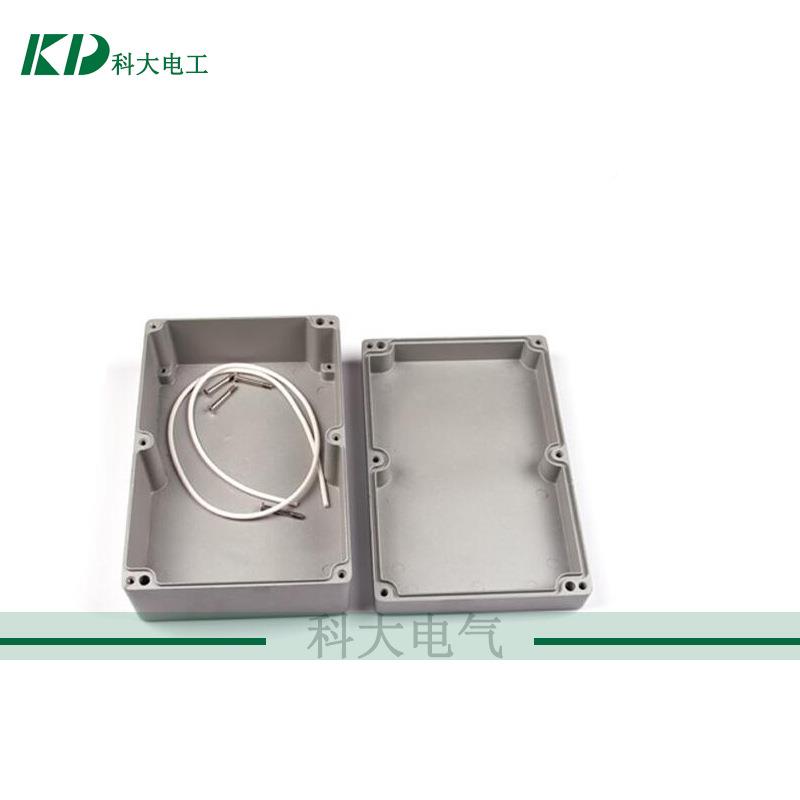 磨砂青灰色铸铝防水盒4222信*15*钮75毫米铸铝按盒HTL号灯铝盒