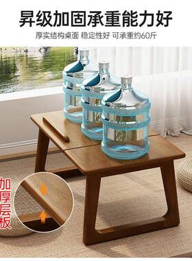 阳炕几桌实家木用飘窗台桌可折叠电脑桌简约榻榻茶桌床XCK上小米