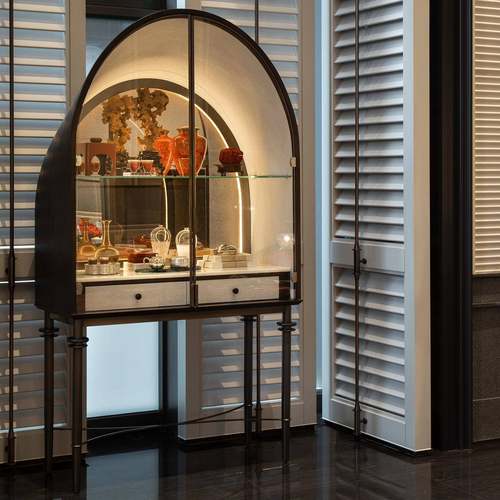 酒柜轻奢高档玻璃实红酒展示柜计别TY-JG012墅设师角款创意客厅木