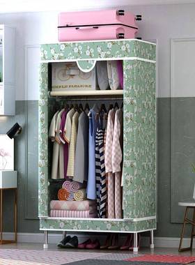 简易衣柜封闭全单人收宿舍拉链款布衣albb009柜简约现架代经济型