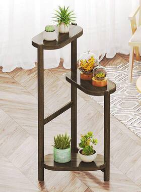 IMQ架子客厅中花式花复古盆实木阳台室内植落地置物架多层绿萝物