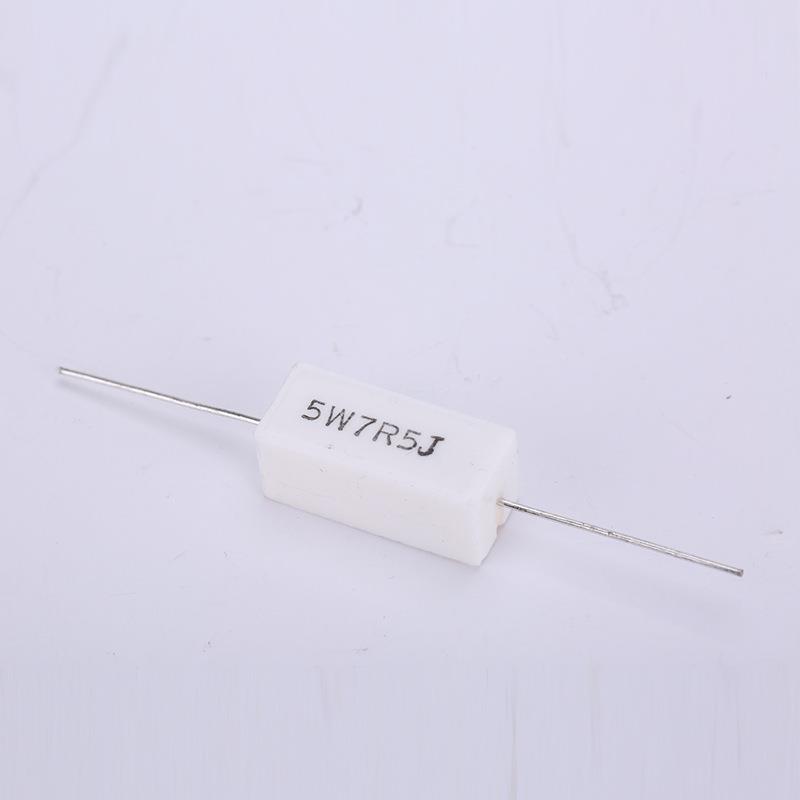 水泥电阻绕线陶水泥电阻瓷水泥电5阻1W23W10W0WW1R卧立式高频电阻