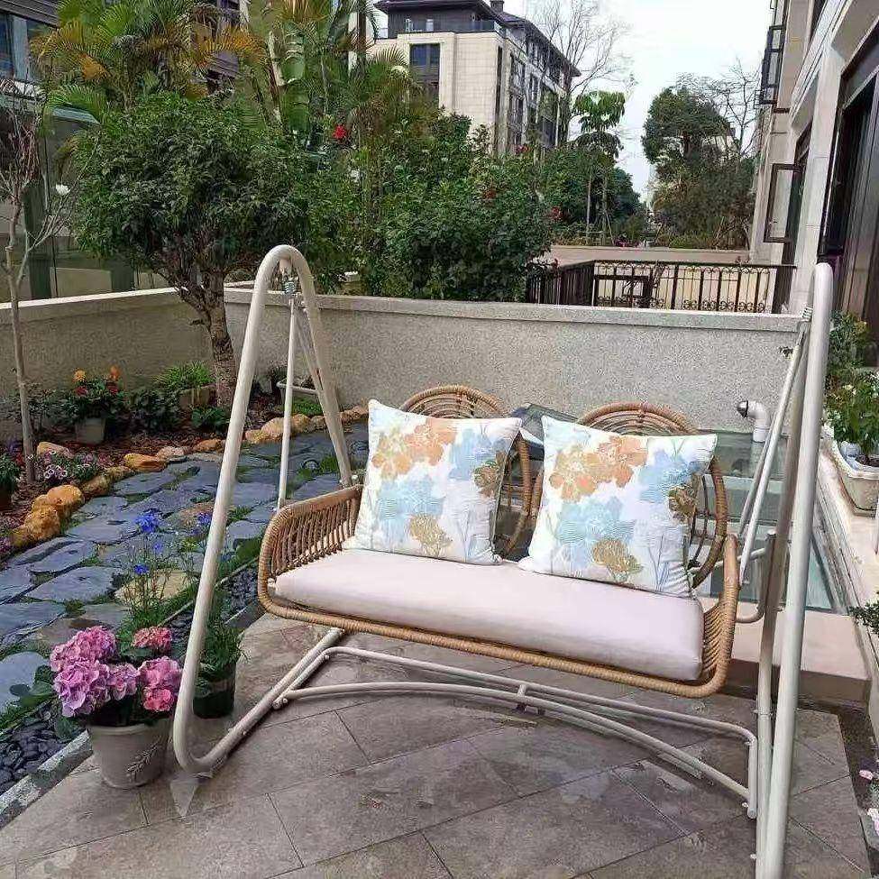 新阳客厅家用室内千外双人HW03网台红吊篮款藤椅秋摇椅摇篮椅休闲