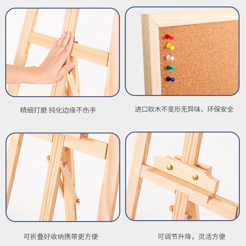 软木板支架式移创意告示动公栏家F96H568J风用留言板幼儿告园主题