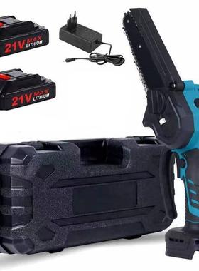 62寸刷带数显手持1V锂电家用49101单锯户外伐木无线手电手锯带无