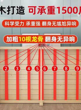 工办室午休床折叠公睡米米1成人单人床简ENQ易床实觉木地家用小床