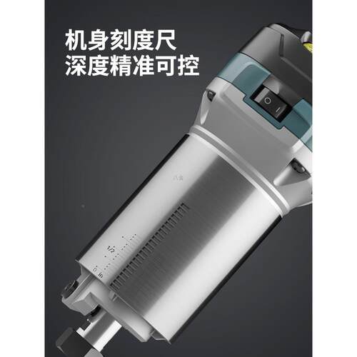 木工修边机槽开板开孔装修工具功能多合一雕刻机47894电木木铣锣