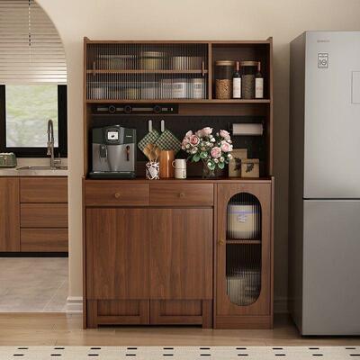 柜实餐边餐桌一体墙储物柜木小户型置物柜2025YHP新款客靠厅岛台
