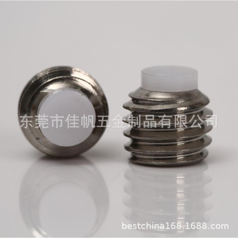 4*4色MABS塑M4*4*2.4胶头机米螺钉现货,PO胶头顶丝,紧M盯白螺丝