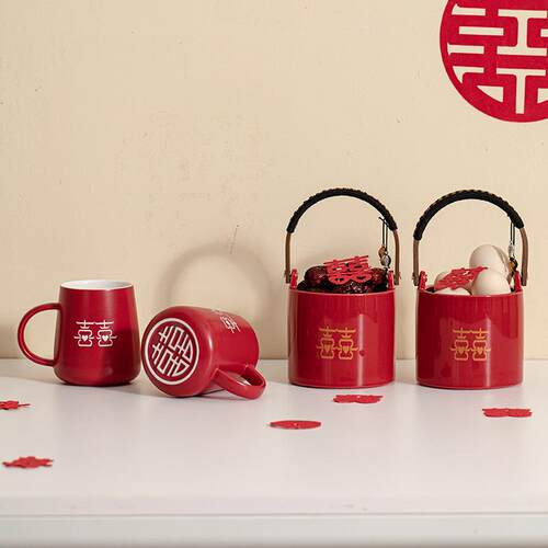 结用物品大全陪嫁F9776S85套装婚婚庆女方新娘嫁妆盆红喜备婚洗漱
