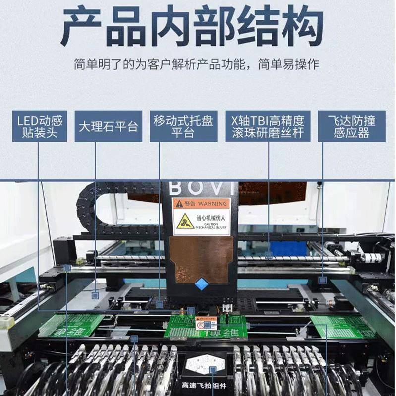 产全自套动贴国片UMW机全设备机器SMT贴片机小觉型桌面视高速贴片