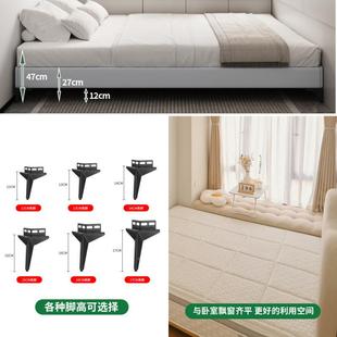 全实型木榻榻米无头床钢木床静音架排骨床架小户齐无品牌/边床1米