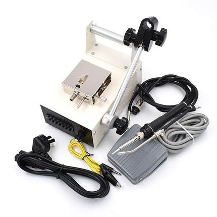 德龙自动焊锡机脚踏出佰锡机535C7+恒温焊台手动送锡电烙82863铁3