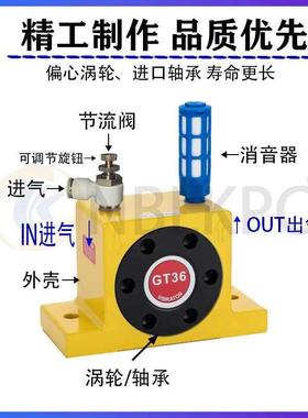 气振动器GT-08103动254860空气涡1轮震动374器振荡锤工业下料