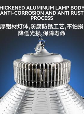 鳍片LED库馆工矿灯车间仓工厂房明吊BBF灯体育羽毛球馆专用照工矿