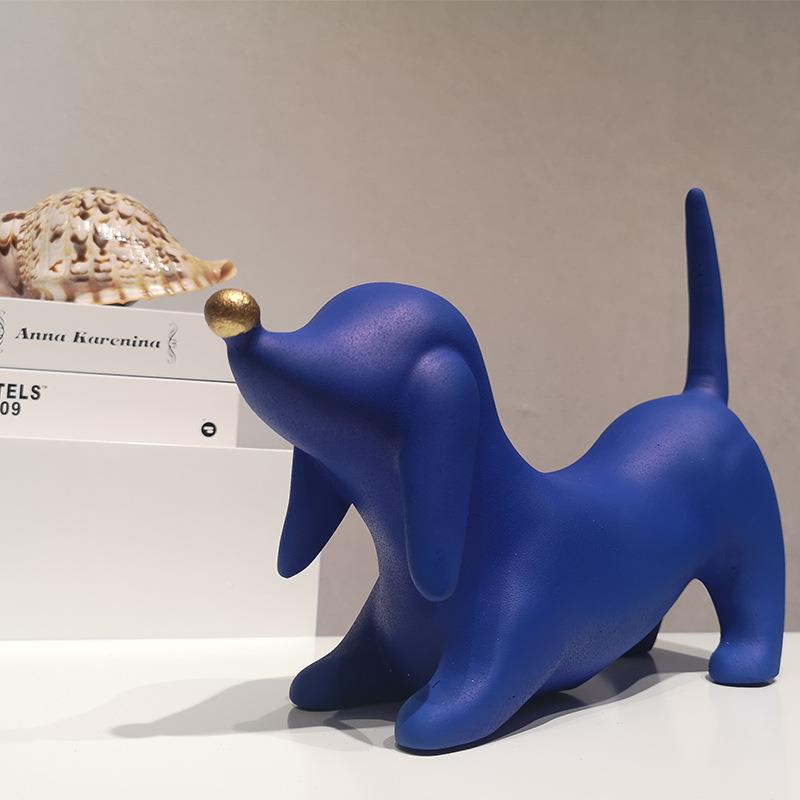 OBR犬轻奢约创意杜艺宾树脂摆件家居客厅电视柜装饰品简现代酒柜