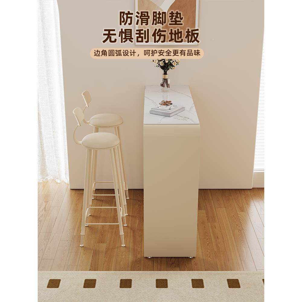 ?FLS吧台迷家用简约岩板桌高脚桌长条桌客小厅沙发阳台隔断你休闲,电子元器件市场,其它元器件,淘宝优惠券,粉丝福利购,淘宝优惠卷