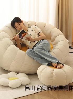 懒人沙发可躺可卧室厅客2025新睡阳台房KNW间双人款地上小豆袋窝