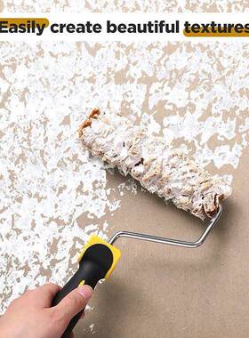 油漆滚筒套件3件刷质感绵油漆滚筒IFY6英寸纹理图案海滚筒工具