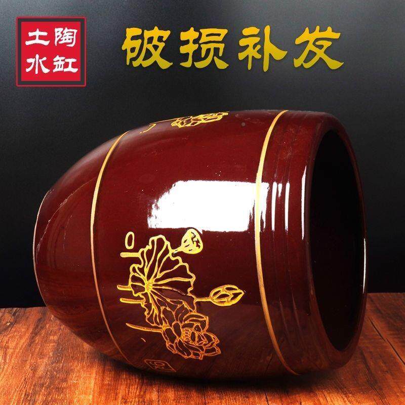 土陶腌菜缸大口径土宽口缸大口缸陶家用酱缸老式老酵款MHM水发缸