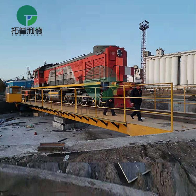 南重型轨道旋转转5机0573河0T械转盘机车掉头轨道自动对接电动转
