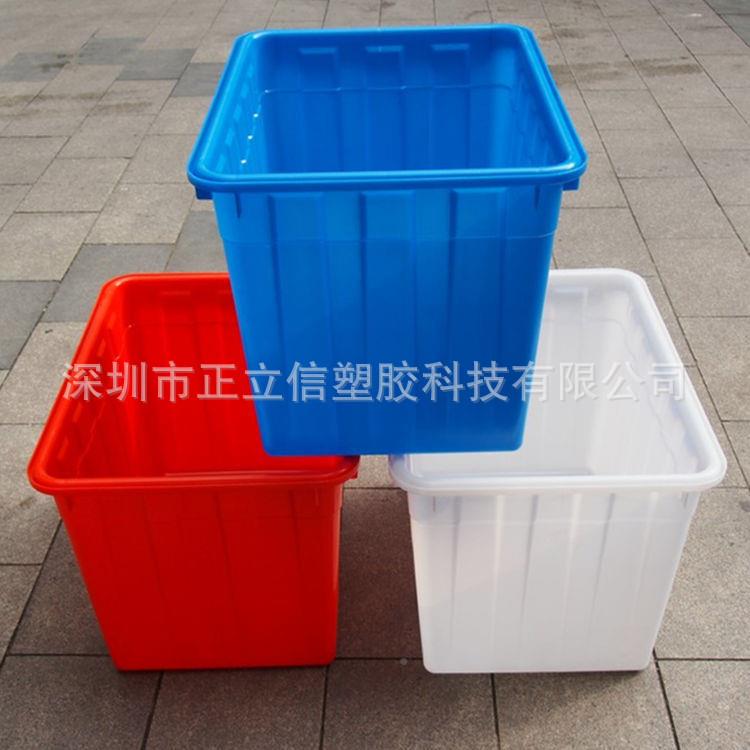 加厚料鱼水箱长方形周转储箱洗澡桶养龟水塑产养殖52泡瓷水砖箱水