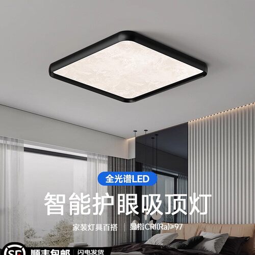 2025新款轻奢个性艺术极简云雾卧室吸顶灯现代简约护眼书房灯具