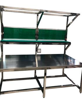 不锈工台工厂车间流水线厨商房打包操钢作台多层业工UXQ作桌作商