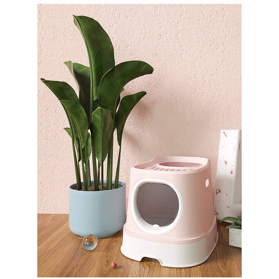 PP猫含313砂盆封闭式猫厕顶出式所太空舱宠物猫砂盆家铲子厂直销