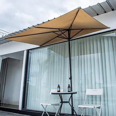 户外半边伞靠墙遮阳伞花园阳侧边伞升降阳庭台院伞室外摆摊786遮