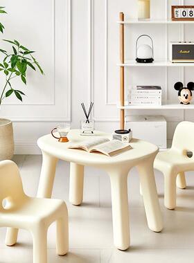 网红家用童儿椅幼儿塑园早教宝宝椅子靠背料矮小凳可爱RSI小孩板