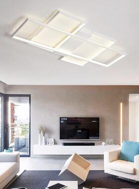 0客厅餐厅卧QEY室LLE吊灯黑白现代ED吊顶室内亮度22VD110V