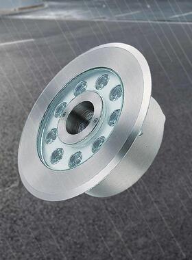 6W9W锈12W15WL18WED全不钢喷泉灯外5控DMIDJX12七彩泳池灯IP68水