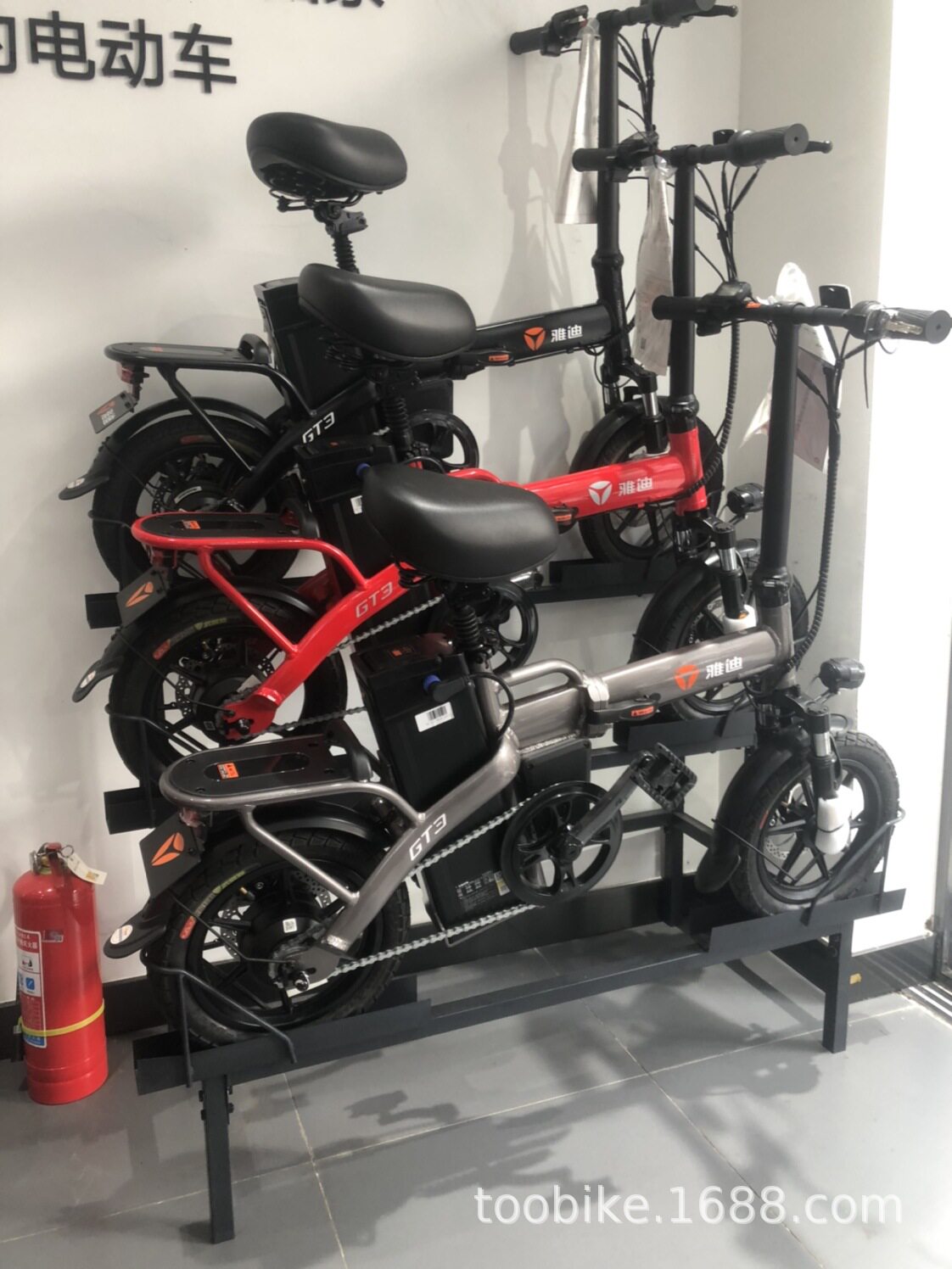 自行车展示架车店专用山地车停放停车展示台三层儿童平衡车陈列架