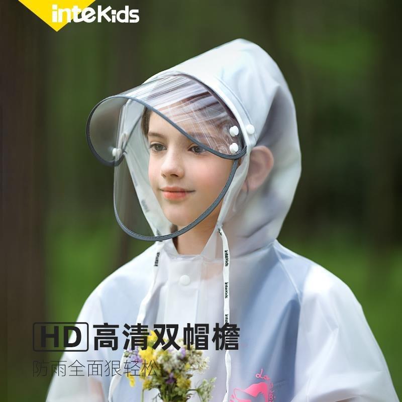德包国儿童雨衣学生男女防641水全身02童5新款男孩带2书位中大童