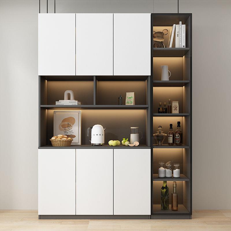 餐边柜收高柜一体简靠墙餐现CCF代约轻奢客厅纳柜意式玻璃门酒柜