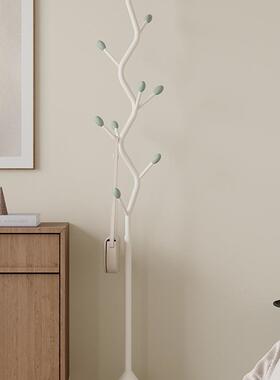 奶油艺风挂衣落地卧室易铁立式挂包架入户VJM小型收纳简家用衣帽