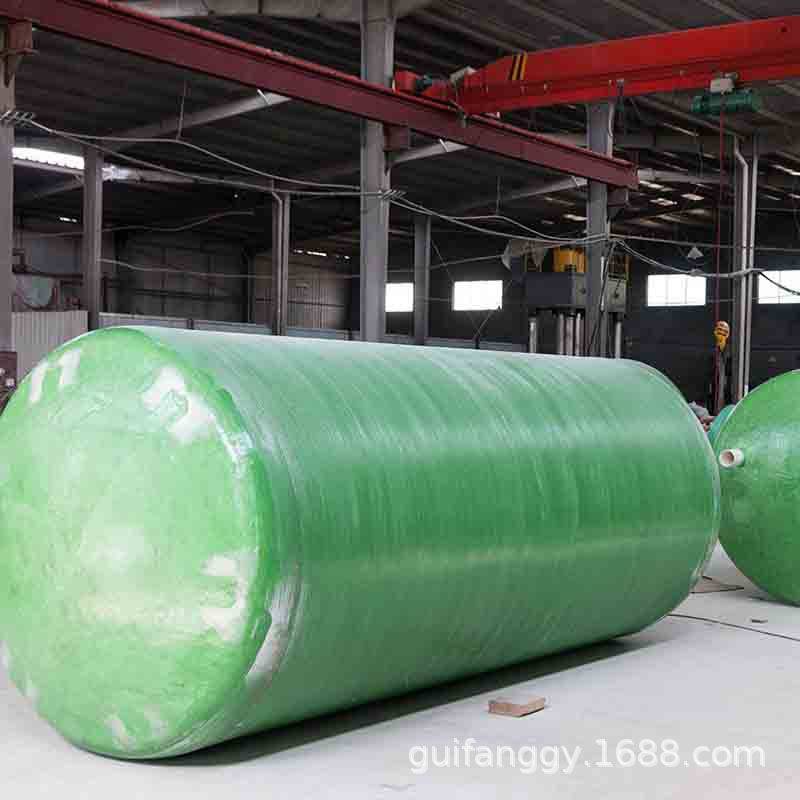贵州厂家100玻璃钢化粪池三格式立方农村家用成品污水处理隔油池
