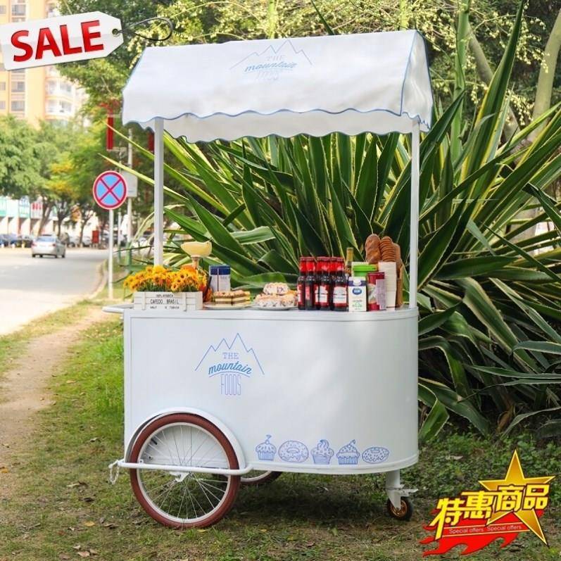 摆小推车市摊位车商场超市促销移集动小吃餐车001网摊红台夜市售