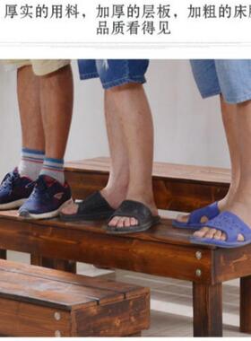 多实台阶脚踏户外花架阶梯层碳化防腐木地面阳台肉花架多花盆WHJ