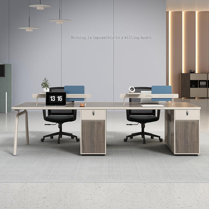 办公桌简约现4162代办公桌子务员工财桌人职员桌室办公家具桌椅组